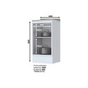 Ver imagem 4 de Gabinete de Cozinha Modulado Balcão Americana 1 Porta C/ Tampo Branco - Henn