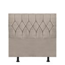 Ver imagem 1 de Cabeceira Estofada Istambul Capitonê 100cm Solteiro Box Quarto Corino Bege - Gat Magazine