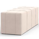 Ver imagem 7 de Puff Decorativo Living Sala de Estar 195 cm Roma W01 Suede Bege - Lyam Lyam Decor