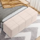 Ver imagem 2 de Puff Decorativo Living Sala de Estar 195 cm Roma W01 Suede Bege - Lyam Lyam Decor