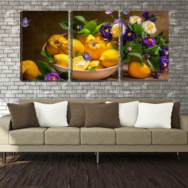 Quadro canvas 80x140 tangerinas na tigela - 2