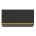 Ver imagem 5 de Armário de Cozinha Aéreo 70cm 1 Porta Basculante Veneza Multimóveis V3681 Preto/Dourado