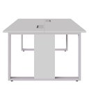 Ver imagem 4 de Mesa de Trabalho para Escritório 2 Lugares Cinza 1,20m F5