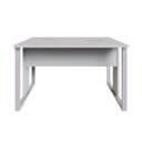 Ver imagem 5 de Mesa de Trabalho para Escritório 2 Lugares Cinza 1,20m F5