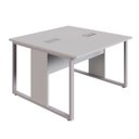 Ver imagem 2 de Mesa de Trabalho para Escritório 2 Lugares Cinza 1,20m F5