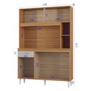 Ver imagem 3 de Cozinha Kit Duda 120 cm Cinamom Off White - Poquema