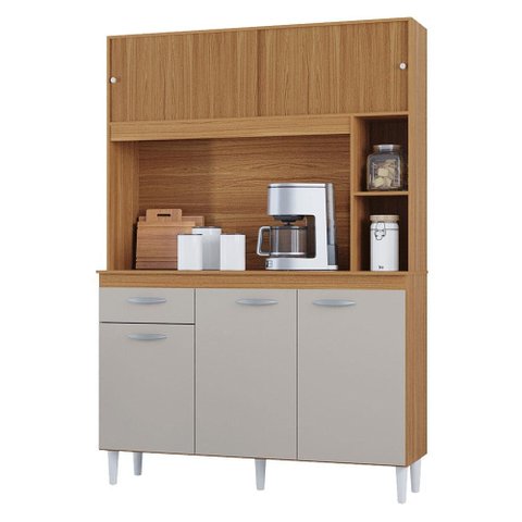 Cozinha Kit Duda 120 cm Cinamom Off White - Poquema