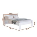 Ver imagem 4 de Cama Casal Moderna com Colchão Branco Lomita Shop Jm