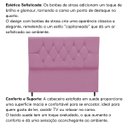Ver imagem 5 de Cabeceira Estofada Cama Casal Queen Size 160 Cm Suede Dubai:rosa