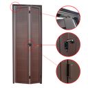 Ver imagem 2 de Porta Alumínio Camarão Lambril e.L25 Marrom Corten 80 Brimak