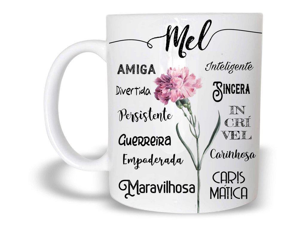 Mel Caneca Com Nome Polímero 325Ml - 1