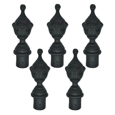 Kit 5 Pinhas Ferro Fundido N10 p/ Grade Portão Sacada Muro