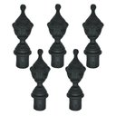 Ver imagem 1 de Kit 5 Pinhas Ferro Fundido N10 p/ Grade Portão Sacada Muro