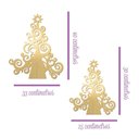 Ver imagem 3 de Árvore de Natal com Arabescos 25cmx30cm - Cria Arte Laser Verde