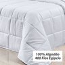 Kit Edredom 400 Fios Egípcio Dupla Face King Size Branco 100% Algodão 3 Peças - 2
