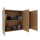 Ver imagem 4 de Armário Aéreo para Cozinha 120cm com 3 Portas Freijó Cz3109