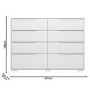 Ver imagem 3 de Cômoda Gaveteiro Georgia Branco Brilho - Moval