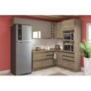 Ver imagem 4 de Módulo Cozinha Kappesberg Maxxi Nicho Toalheiro G740 c/ Tampo 15cm Nogal
