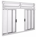 Ver imagem 1 de Janela de Alumínio 04 Folhas C/basculante Clássic -100x120