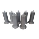 Ver imagem 2 de Kit Pés para Cama Box com 7 Unidades Cinza com Altura de 13 Cm