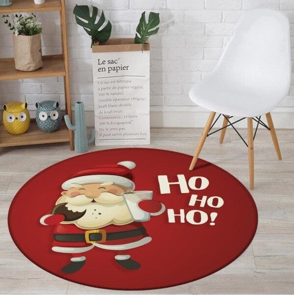 Tapete Decorativo Natal para Porta Papai Noel Ho Ho Ho - 40x60cm