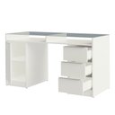 Ver imagem 6 de Escrivaninha 1 Porta e 3 Gavetas Madesa Chicago Branco Cor:branco