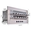 Ver imagem 5 de Churrasqueira Gourmet a Gás de Embutir 15 Espetos Rotativos Glp 127v Age Titan