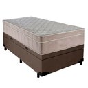 Ver imagem 2 de Cama Box Baú Suede Solteiro + Colchão Sereneprime Molas Ensacadas 88x188x69 Marrom