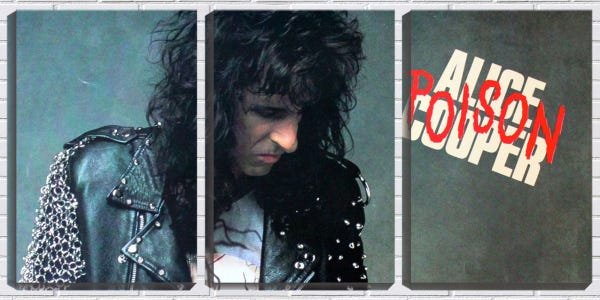 Quadro canvas 80x140 alice cooper jovem - 1