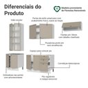 Ver imagem 4 de Armário de Cozinha Completa 270 cm Branco/Crema Vik Madesa 05