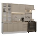 Ver imagem 2 de Armário de Cozinha Completa 270 cm Branco/Crema Vik Madesa 05