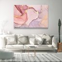 Ver imagem 3 de Quadro Decorativo Horizontal Moderno Abstrato Rosa Sem Moldura e Sem Vidro 40X60