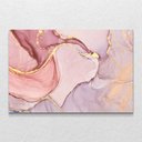 Ver imagem 1 de Quadro Decorativo Horizontal Moderno Abstrato Rosa Sem Moldura e Sem Vidro 40X60