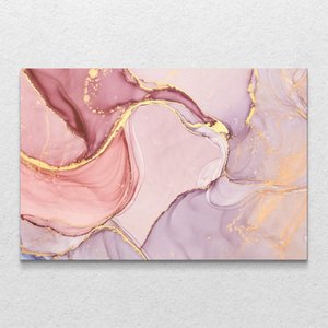 Quadro Decorativo Horizontal Moderno Abstrato Rosa Sem Moldura e Sem Vidro 40X60