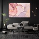 Ver imagem 2 de Quadro Decorativo Horizontal Moderno Abstrato Rosa Sem Moldura e Sem Vidro 40X60