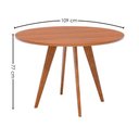Ver imagem 4 de Mesa de Jantar Redonda Acerola com 4 Cadeiras Estofadas Palmas Linho Grafite Ornar