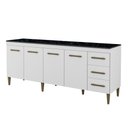 Ver imagem 1 de Balcão Atenas 4 Portas e 3 Gavetas Kaiki Moveis Branco