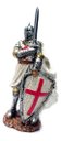 Ver imagem 1 de Cavaleiro Medieval Templario com Escudo 00066 Prateado