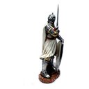 Ver imagem 3 de Cavaleiro Medieval Templario com Escudo 00066 Prateado