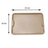 Bandeja Plástico Retangular 47,5 X 32,7 Cm Bege Supercron - S 400 - 2