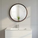 Ver imagem 7 de Espelheira Redondo 40cm Moldura Alumínio Basic