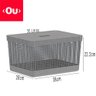 Cesto Caixa Organizadora Grid 20lts com Tampa ou Martiplast Cor:cinza - 2