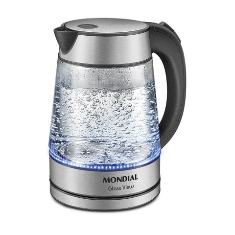 Chaleira Elétrica Glass View 1,7L Vidro com LED 1250W 127V Ce-19-Gi - Mondial
