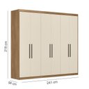 Ver imagem 6 de Guarda Roupa Casal Venice 62780 Amendola Off White - Demóbile