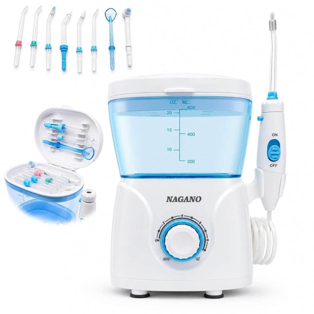 Irrigador Oral 600ml Portátil 8 Bicos 10 Modos Bivolt | MadeiraMadeira