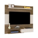 Ver imagem 1 de Painel Televisão 55” Monza Artely Cor Pinho/off White | Artely