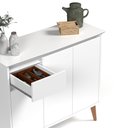 Ver imagem 6 de Aparador Buffet Veneza 3 Portas 1 Gaveta Branco – EJ Móveis