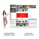 Ver imagem 7 de Cozinha Completa Lux Com Armário E Balcão 6 Portas 5 Gavetas