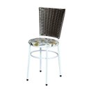 Ver imagem 2 de 6 Cadeiras para Mesa Branca Hawai Marrom Assento Floral:floral Orquídea