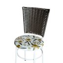 Ver imagem 5 de 6 Cadeiras para Mesa Branca Hawai Marrom Assento Floral:floral Orquídea